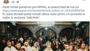 Arhiepiscopia Tomisului cere pomelnice prin PayPal: ”Puteți include câteva nume pentru a fi pomenite în secțiunea Add Note”