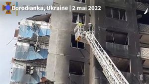 VIDEO Ucraina: Pompierii au salvat o pisică blocată la etajul șase al unei clădiri bombardate