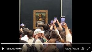 VIDEO Un bărbat a aruncat cu o prăjitură în celebra pictură Mona Lisa, în Muzeul Louvre: Gândiți-vă la Pământ. De aceea am făcut asta