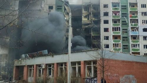 Oraşul ucrainean Cernihov a rămas fără apă, încălzire şi curent electric / Primarul spune că orașul a fost „complet devastat” de trupele ruse