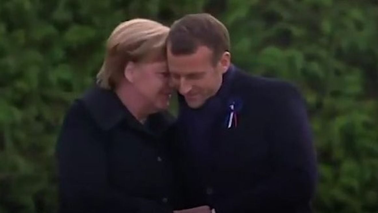 VIDEO Macron și Merkel, mesaj de reconciliere în locul unde s-a încheiat primul război mondial