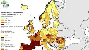 Centrul European pentru Prevenirea Bolilor, foarte îngrijorat de evoluția epidemiei de COVID-19 în România, recomandă aplicarea unor măsuri stricte de prevenție și avertizează că riscul pentru populație este ridicat