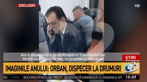 Ludovic Orban, dispecer la Ministerul Transporturilor, după căderea Guvernului