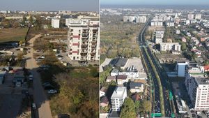 FOTO Nouă arteră de circulație construită de la zero în Sectorul 6, cu infrastructură rutieră, velo, pietonală și spații verzi/ Drumul Valea Largă, dat în circulație