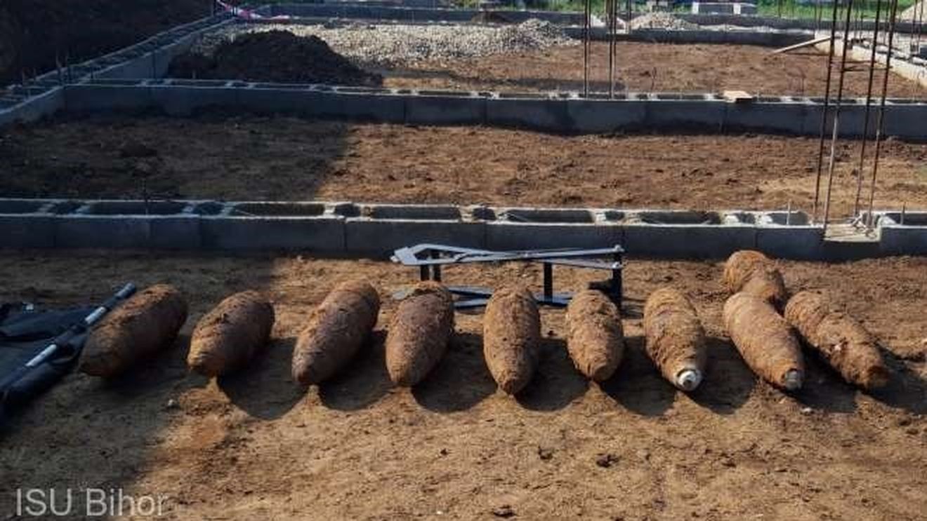 Muniţii în stare de funcţionare din Al Doilea Război Mondial, descoperite în comuna Biharia
