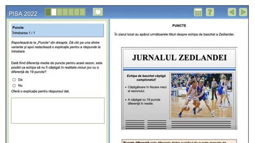 Itemul de Matematică de la testele PISA la care doar 5% din elevii români au știut să răspundă corect