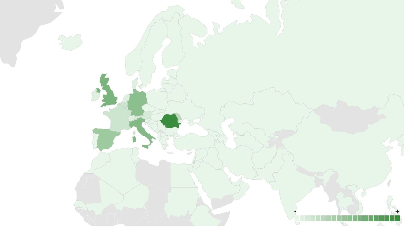 Topul țărilor unde au votat cei mai mulți români din diaspora în prima zi a prezidențialelor: Marea Britanie, Italia, Germania și Spania conduc detașat / Nu a votat nimeni în Coreea de Nord, Sudan și Zimbabwe
