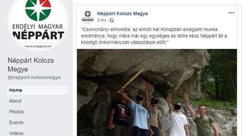 Președintele Partidului Popular Maghiar din Transilvania, salut nazist pe Facebook. Formațiunea susține că pagina a fost spartă