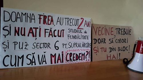 VIDEO Zeci de bucureșteni au protestat pentru lărgirea Prelungirii Ghencea