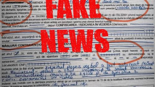 Jandarmeria Română arată că e vorba de un FAKE în privința Procesului Verbal cu amenda unui român care a participat la protestele din 24 Ianuarie și care a fost distribuit pe rețele sociale