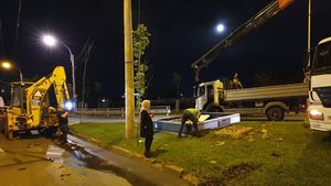 Primăria Sectorului 1 a demolat mai multe panouri publicitare amplasate ilegal pe domeniul public, printre care şi ale firmei patronului de la Nuba