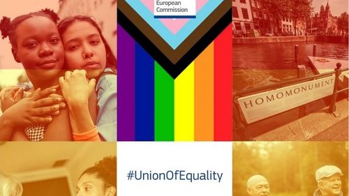 Comisia Europeană a lansat prima strategie privind egalitatea pentru persoanele LGBTIQ. Printre obiective se numără combaterea discriminării și a inegalității, protecția juridică pentru „familiile curcubeu” și îmbunătățirea recunoașterii persoanelor trans și nebinare