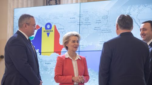 Ursula von der Leyen, de la Cotroceni: Acordul dintre Ungaria-România-Georgia-Azerbaidjan, tranziție spre energie verde și o rupere de combustibilul Rusiei. Va trebui să ne ținem de obiectivele acestui proiect