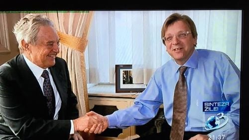 Guy Verhofstadt, ”demascat” de Antena 3 ca prieten cu George Soros imediat după criticile dure la Tăriceanu și Dăncilă