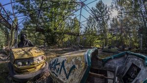 Incendiu în pădurile radioactive din zona de excludere de la Cernobâl, locul celui mai grav accident nuclear din istorie