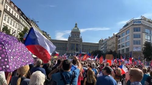 VIDEO Protest de amploare la Praga împotriva UE și NATO. Premierul acuză că manifestația a fost organizată de forțe pro-ruse