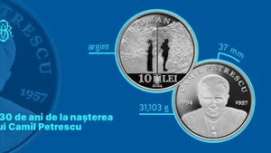 BNR lansează o monedă din argint cu tema 130 de ani de la naşterea lui Camil Petrescu