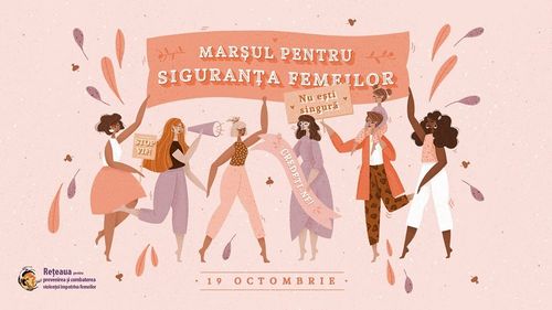 Marș „Împreună pentru siguranța femeilor!” organizat sâmbătă în București. 27 de ambasade semnează o declarație de susținere a manifestării