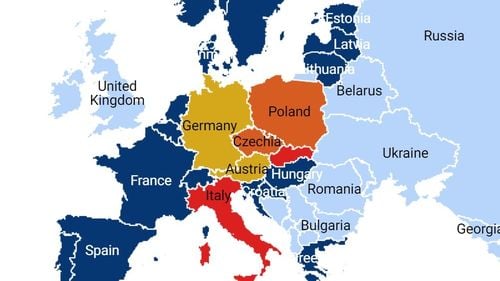 UPDATE HARTĂ Ce mai rămâne din Spațiul Schengen după ce mai multe state membre din Europa Centrală au reintrodus controale la frontieră în contextul crizei din Orientul Mijlociu