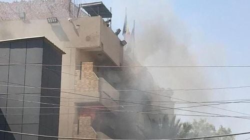 Cel puţin trei rachete au vizat luni ambasada SUA la Bagdad/ Este al treilea atac înregistrat în ultima săptămână asupra unui obiectiv occidental din Irak