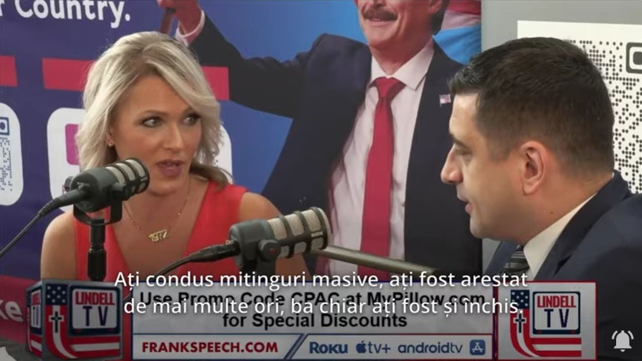 Ce a făcut Simion trei zile în SUA: Discursuri în engleză, nicio poză cu oficiali americani relevanți, câteva secunde cu fostul șef de campanie al lui Trump/ Liderul partidului extremist AUR, în căutarea legitimării externe: ”Am salvat românii de la a fi violați”