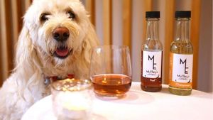 Animalele de companie au propriul vin fără alcool. Nu conține struguri, ci un ingredient secret care le relaxează în situații stresante / Afacerea are un succes nebun în Australia și Noua Zeelandă