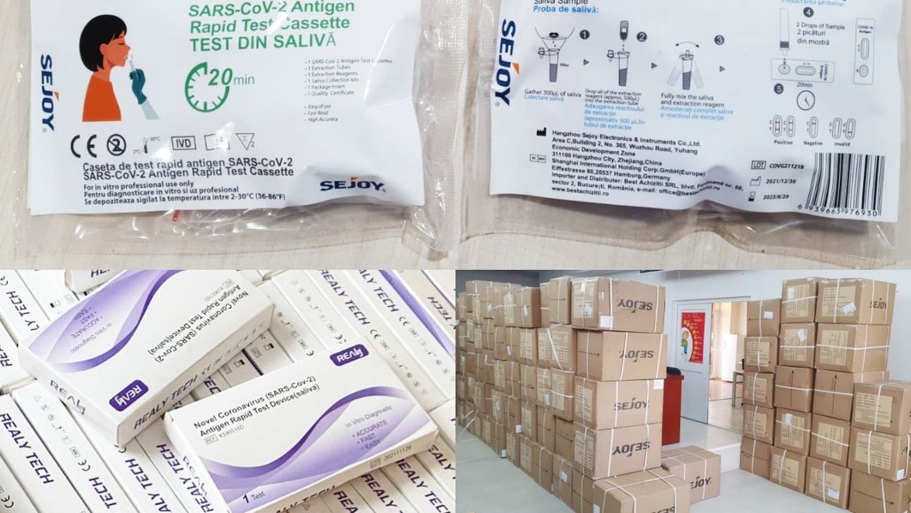 FOTO Prima testare din școli, de săptămâna viitoare, se va putea realiza marți sau miercuri, anunță secretarul de stat Sorin Ion: Noile teste de salivă pentru elevi și profesori sunt ambalate individual sau câte două