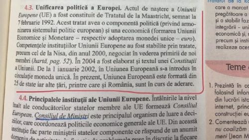 Victor Negrescu (PSD) cere Ministerului Educației să verifice manualele de istorie: Conform unui manual pentru clasa a XI-a, profil real, România nu este încă în Uniunea Europeană