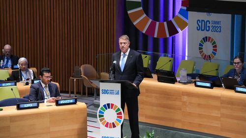 Iohannis, din cadrul Adunării Generale a ONU: Mă bucur să subliniez că România și-a atins deja 62% din țintele naționale pentru 2030, conform Raportului Național Voluntar privind Obiectivele de Dezvoltare Durabilă din 2023