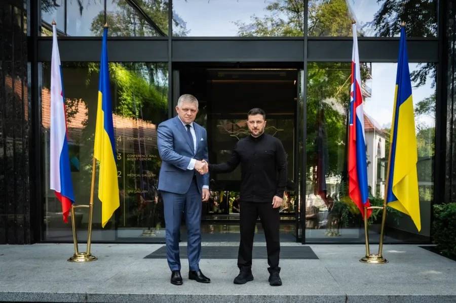 Premierul slovac Robert Fico după o întâlnire cu Volodimir Zelenski la Ujhorod, 5 septembrie 2025