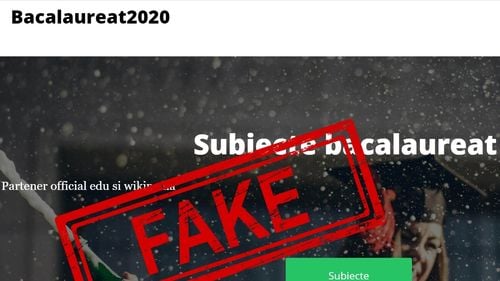 Atenție, FAKE! „Subiecte de vânzare pentru Bac - 100 de lei” Un site fals susține că vinde subiectele care vor fi date la examen și se folosește de numele Edupedu