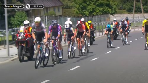 Un ciclist italian, plasat în comă artificială, după o căzătură la Turul Poloniei