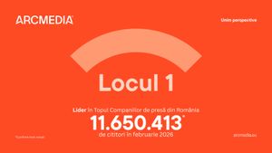 Locul 1. ARCMEDIA, liderul în presa online din România cu peste 11,6 milioane de cititori în luna februarie