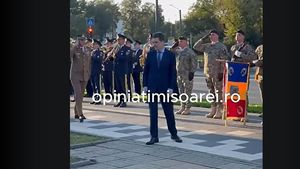 VIDEO Președintele Nicușor Dan, încurcat de protocol