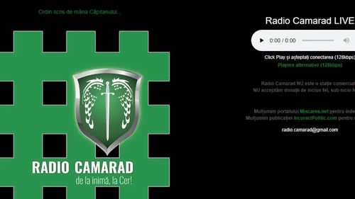 Pressone: Un post de radio face propagandă legionară de ani de zile, sub ochii autorităților. Proprietarul „Radio Camarad”, fost ziarist auto care s-a întors la Hristos: „E un demers pur jurnalistic”