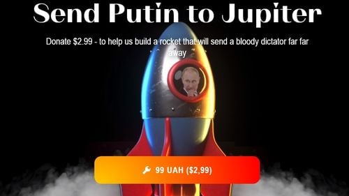 Campanie de donații lansată de guvernul Ucrainei: ”Trimite-l pe Putin pe Jupiter!”