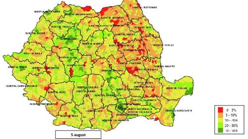 HARTA vaccinării în România: proporția vaccinaților în fiecare localitate din țară / Rata de imunizare ajunge la doar 28% în urban și 14% în rural