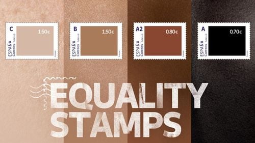 Polemică în Spania din cauza unei campanii anti-rasiste organizate de Poştă: Timbrele de culoare închisă costă mai puțin decât cele de culoare deschisă