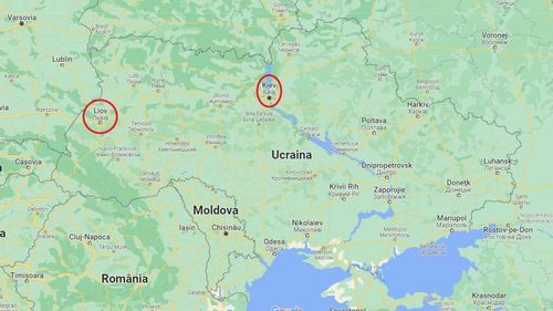 Explozii în Liov, Ucraina