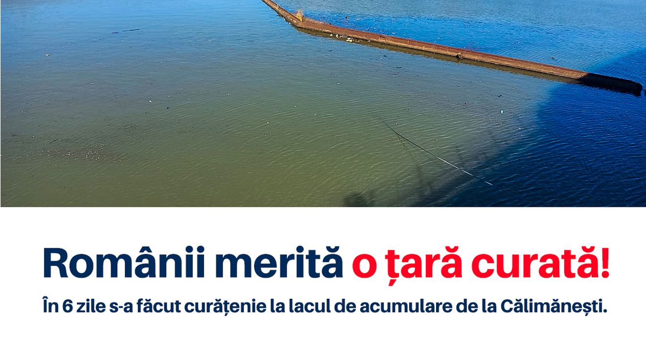 Ministrul Mediului anunță curățarea lacului de acumulare de la Călimănești / ”Acum fix o săptămână treceam întâmplător, în drum spre București. Era plin de gunoaie...”