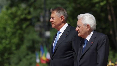 Preşedintele Italiei, primit la Palatul Cotroceni