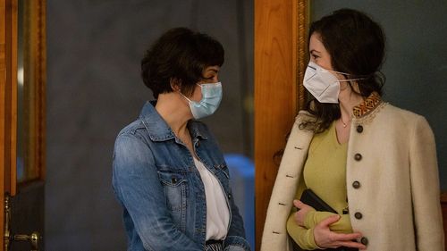 Iubita lui Vlad Voiculescu, prezentă la prima conferință susținută de acesta după demiterea de la Ministerul Sănătății