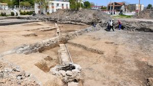 Apeduct din epoca romană, descoperit la Mangalia. Transporta apă sub presiune