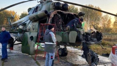 Doi adolescenți ruși, arestați pentru incendierea unui elicopter militar