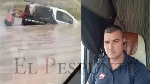 Un şofer român de TIR a devenit erou în Spania pentru că a salvat de la moarte un alt şofer, pe care l-a scos din maşina luată de ape - Adevărul