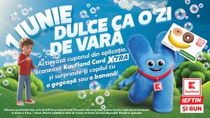 Kaufland celebrează Ziua Copilului cu surprize dulci la doar 1 ban prin Kaufland Card XTRA și reduceri de până la 50% la jucării
