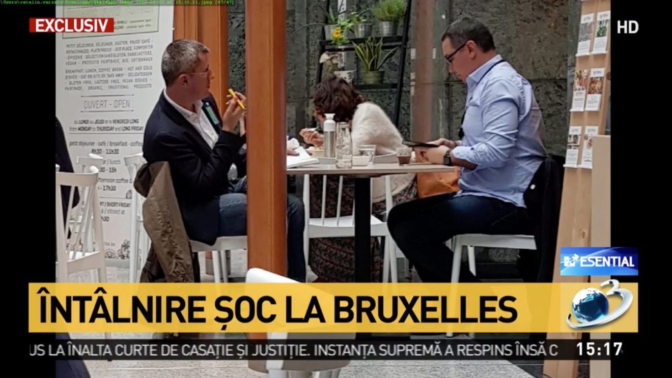 Ponta și Barna despre fotografia în care au fost surprinși împreună la Bruxelles: Liderul USR - Am discutat despre moțiunea de cenzură / Liderul Pro România: Adevărații securiști au arătat la televizor poza cu Barna, dar m-am întâlnit și cu PSD și PNL