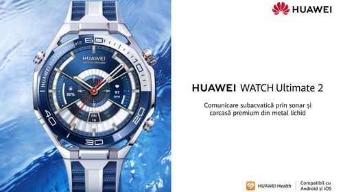 Un smartwatch creat pentru exploratori: HUAWEI WATCH Ultimate 2, primul ceas inteligent cu rezistență la apă până la 150 metri și funcții audio