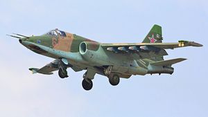 VIDEO Ucraina susține că a doborât un avion rusesc Su-25 deasupra regiunii Donețk