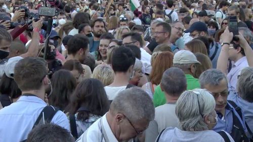 Mii de maghiari au manifestat la Budapesta împotriva unui proiect de campus al unei universități chineze